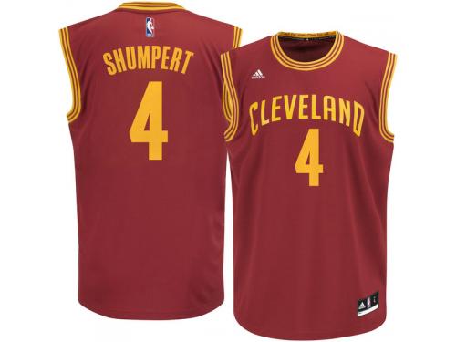 Men Cleveland Cavaliers Iman Shumpert adidas Wine Replica Road Jersey