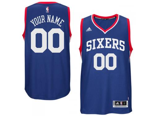 Men Philadelphia 76ers adidas Custom Swingman Alternate Jersey - Royal