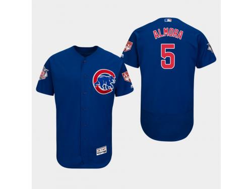 Men's Chicago Cubs 2019 Spring Training Albert Almora Jr Flex Base Jersey Royal