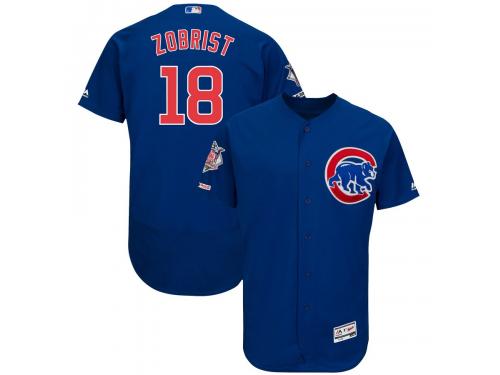 Men's Chicago Cubs Ben Zobrist Majestic Royal Alternate Flex Base Authentic Collection Player Jersey