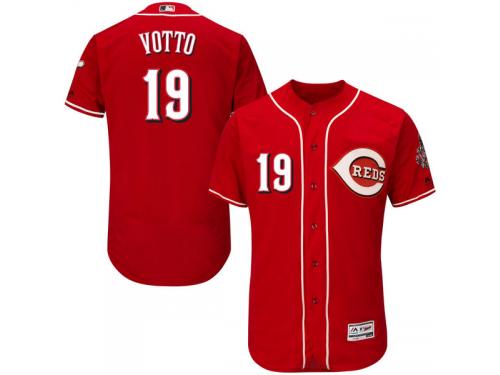 Men's Cincinnati Reds Joey Votto Majestic Scarlet Flexbase Authentic Collection Player Jersey