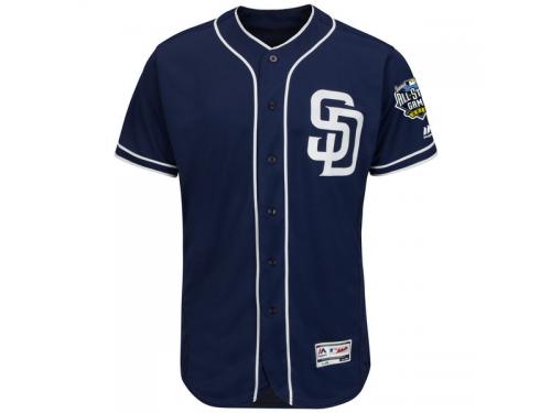 Men's San Diego Padres Majestic Navy 2016 All-Star Patch Flexbase Authentic Jersey