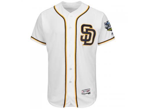 Men's San Diego Padres Majestic White 2016 All-Star Patch Flexbase Authentic Jersey