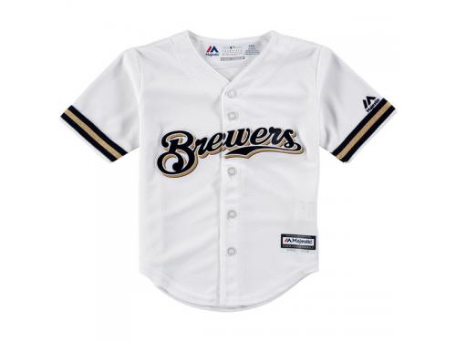 Milwaukee Brewers Majestic Toddler Official Cool Base Jersey - White