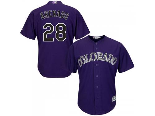 Nolan Arenado Colorado Rockies Majestic 2015 Cool Base Player Jersey - Purple