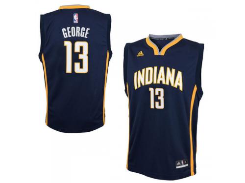 Paul George Indiana Pacers adidas Youth Boy's Road Replica Jersey - Navy Blue