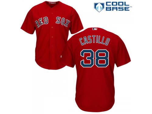 Red Rusney Castillo Men #38 Majestic MLB Boston Red Sox Cool Base Alternate Jersey