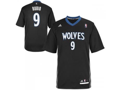 Ricky Rubio Minnesota Timberwolves adidas Replica Alternate Jersey - Black