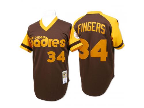 Rollie Fingers 1978 San Diego Padres Mitchell & Ness Authentic Throwback Jersey - Brown