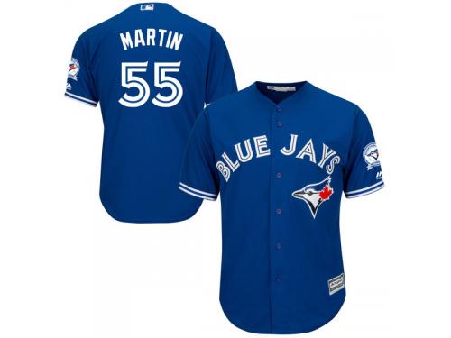 Russell Martin Toronto Blue Jays Majestic Cool Base 40th Anniversary Patch Jersey - Royal