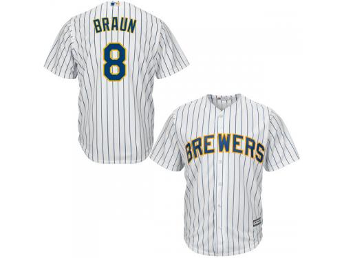 Ryan Braun Milwaukee Brewers Majestic 2015 Cool Base Player Jersey - White