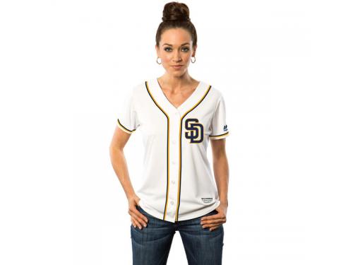 San Diego Padres Majestic Women's Cool Base Jersey - White