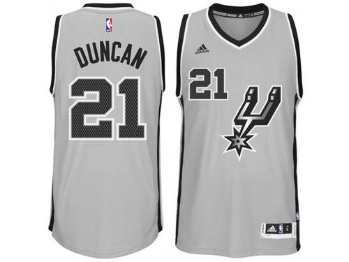 Tim Duncan San Antonio Spurs adidas Player Swingman Alternate Jersey - Gray