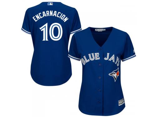 Toronto Blue Jays Edwin Encarnacion Majestic Women's Cool Base Player Jersey - Royal