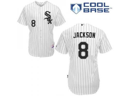 White Bo Jackson Men #8 Majestic MLB Chicago White Sox Cool Base Home Jersey