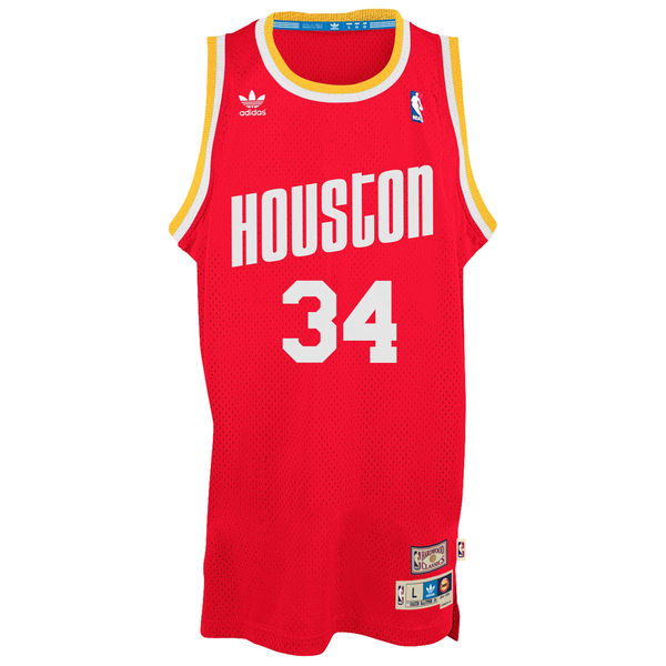 adidas Hakeem Olajuwon Houston Rockets Soul Swingman Nickname Jersey - Red