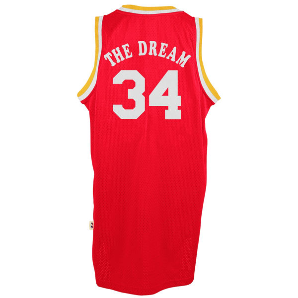 adidas Hakeem Olajuwon Houston Rockets Soul Swingman Nickname Jersey - Red