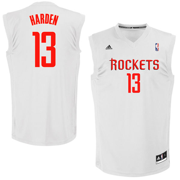 adidas James Harden Houston Rockets Fashion Replica Jersey - White