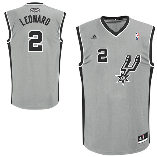 adidas Kawhi Leonard San Antonio Spurs Alternate Replica Jersey - Gray