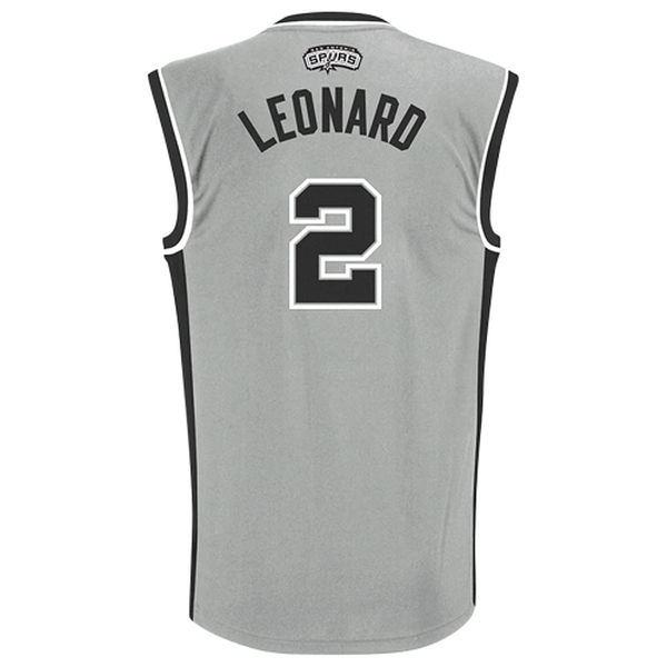 adidas Kawhi Leonard San Antonio Spurs Alternate Replica Jersey - Gray