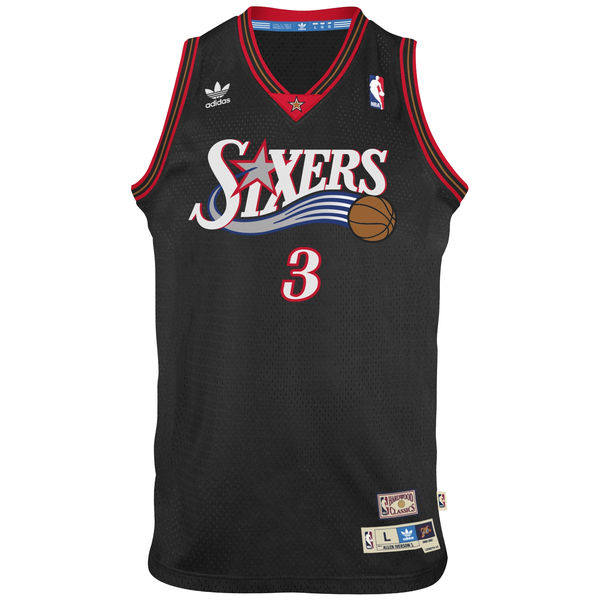 Allen Iverson Philadelphia 76ers adidas Nickname Soul Swingman Jersey C Black