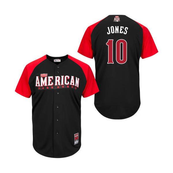 American League Authentic Orioles #10 Adam Jones 2015 All-Star Stitched Jersey