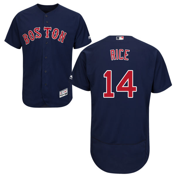 Boston Red Sox #14 Jim Rice Navy Blue Flexbase Authentic Collection Stitched Baseball Jersey