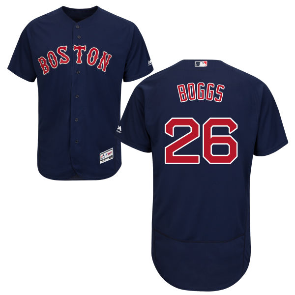 Boston Red Sox #26 Wade Boggs Navy Blue Flexbase Authentic Collection Stitched Baseball Jersey