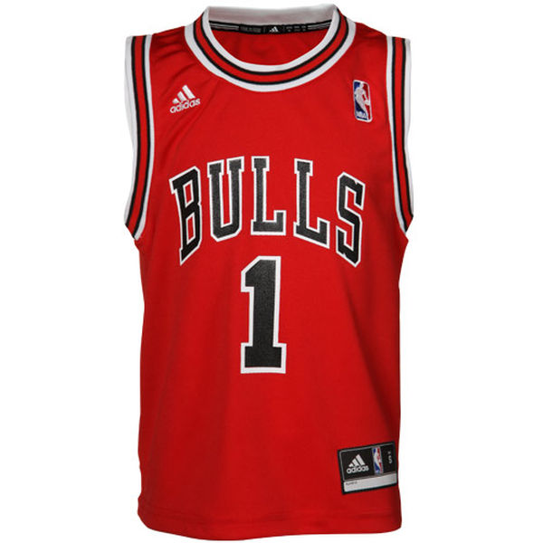 Derrick Rose Chicago Bulls adidas Preschool Replica Road Jersey - Red