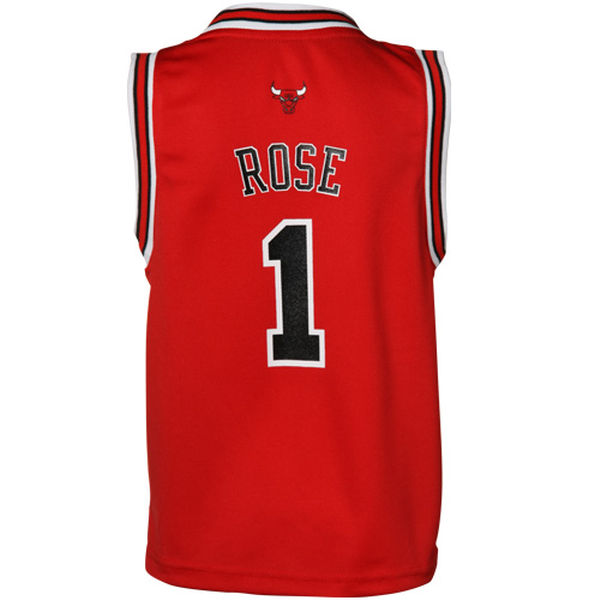 Derrick Rose Chicago Bulls adidas Preschool Replica Road Jersey - Red