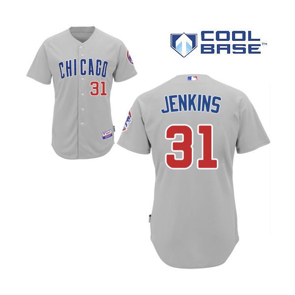 Grey Fergie Jenkins Men #31 Majestic MLB Chicago Cubs Cool Base Road Jersey