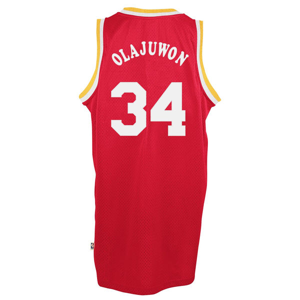 Hakeem Olajuwon Houston Rockets adidas Hardwood Classics Swingman Jersey C Red