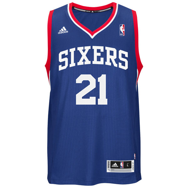 Joel Embiid Philadelphia 76ers adidas Youth Road Replica Jersey - Royal Blue