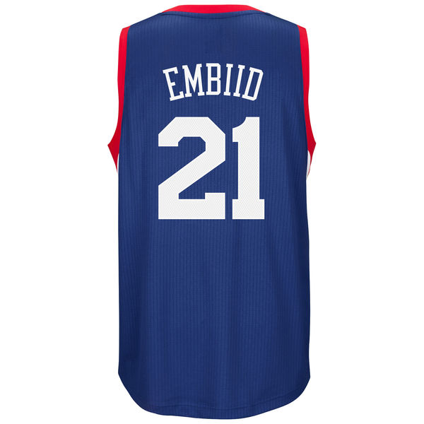 Joel Embiid Philadelphia 76ers adidas Youth Road Replica Jersey - Royal Blue