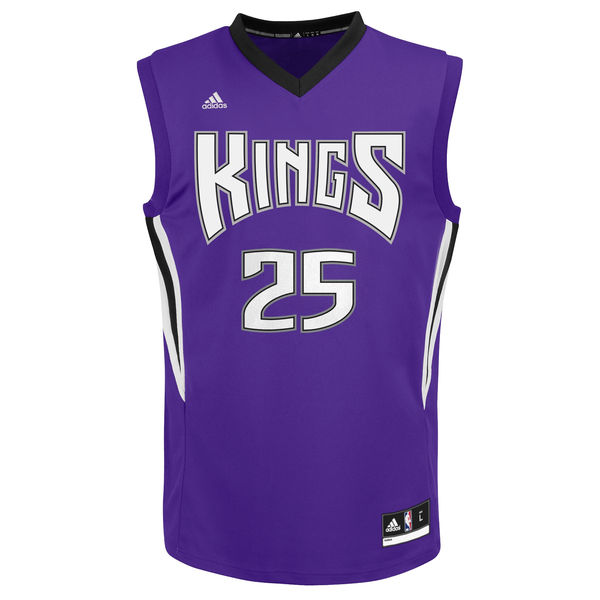 Men Sacramento Kings Eric Moreland adidas Purple Replica Road Jersey