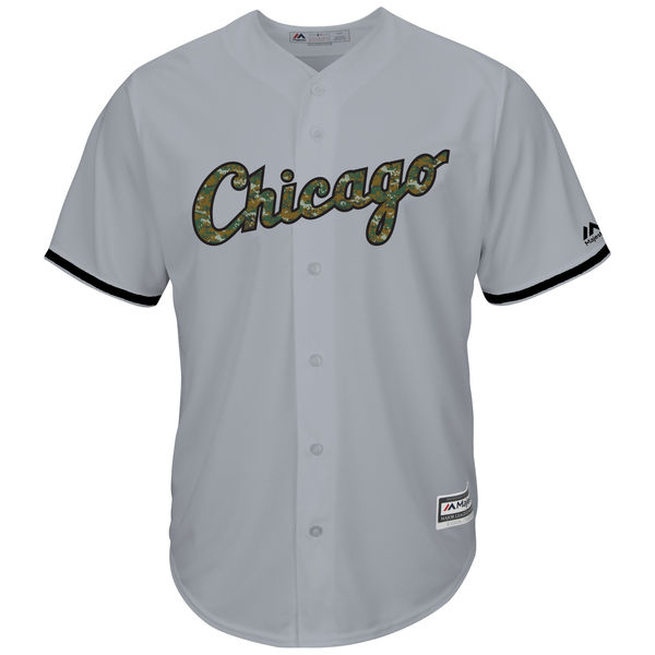 Men's Chicago White Sox Majestic Gray 2016 Fashion Memorial Day Cool Base Jersey