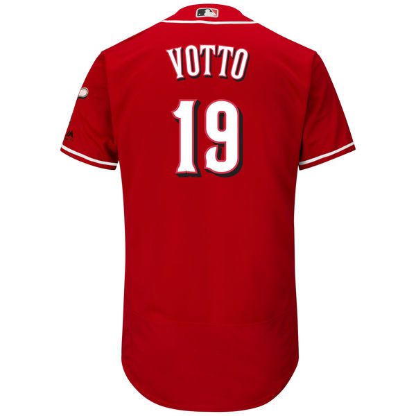 Men's Cincinnati Reds Joey Votto Majestic Scarlet Flexbase Authentic Collection Player Jersey