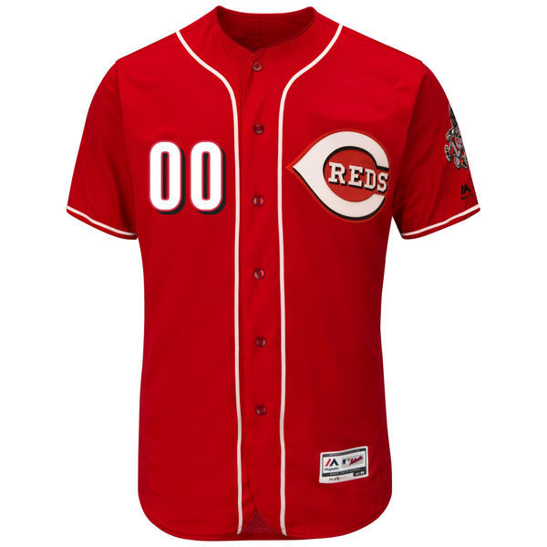 Men's Cincinnati Reds Majestic Red Flexbase Authentic Collection Custom Jersey