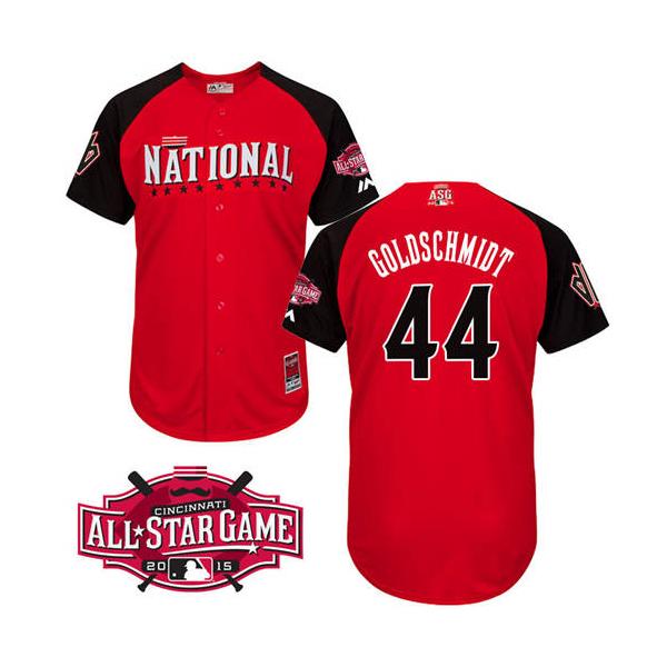 National League Authentic Diamondbacks #44 Paul Goldschmidt 2015 All-Star Stitched  Jersey