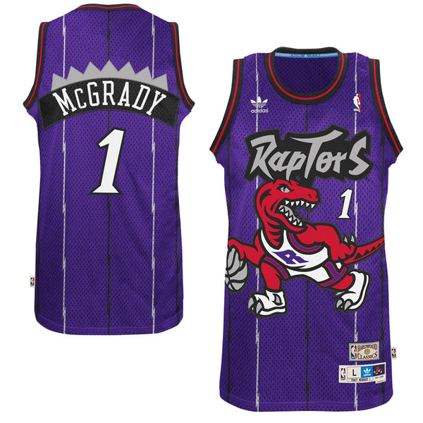 Tracy McGrady Toronto Raptors adidas Hardwood Classics Swingman Jersey C Purple