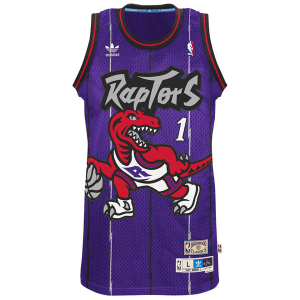 Tracy McGrady Toronto Raptors adidas Hardwood Classics Swingman Jersey C Purple