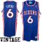 adidas Julius Erving Philadelphia 76ers Youth Hardwood Classics Retired Player Swingman Throwback Jersey - Royal Blue