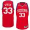 Andrew Bynum Philadelphia 76ers adidas Swingman Road Jersey - Red