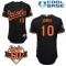 Black Adam Jones Men #10 Majestic MLB Baltimore Orioles Cool Base Alternate Jersey