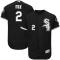 Black Nellie Fox Men #2 Majestic MLB Chicago White Sox Flexbase Collection Jersey