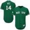 Green Celtic Jim Rice Men #14 Majestic MLB Boston Red Sox Flexbase Collection Jersey