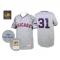 Grey 1968 Throwback Fergie Jenkins Men #31 Mitchell And Ness MLB Chicago Cubs Jersey