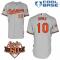 Grey Adam Jones Men #10 Majestic MLB Baltimore Orioles Cool Base Road Jersey