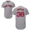 Grey Rusney Castillo Men #38 Majestic MLB Boston Red Sox Flexbase Collection Jersey