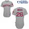 Grey Wade Boggs Men #26 Majestic MLB Boston Red Sox Cool Base Road Jersey